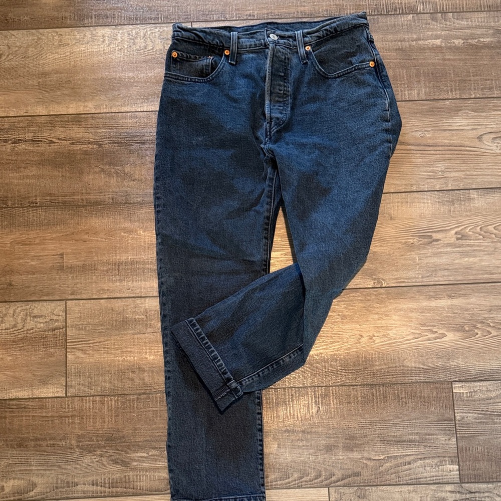 Levi's Dark Blue Straight Leg Jeans